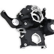 Load image into Gallery viewer, Holley for Gen III Hemi Mid-Mount Accessory Drive System - Non VVT - Black Finish 97-373 - Back View
