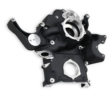 Load image into Gallery viewer, Holley for Gen III Hemi Mid-Mount Accessory Drive System - VVT - Black Finish 97-375 - Back View