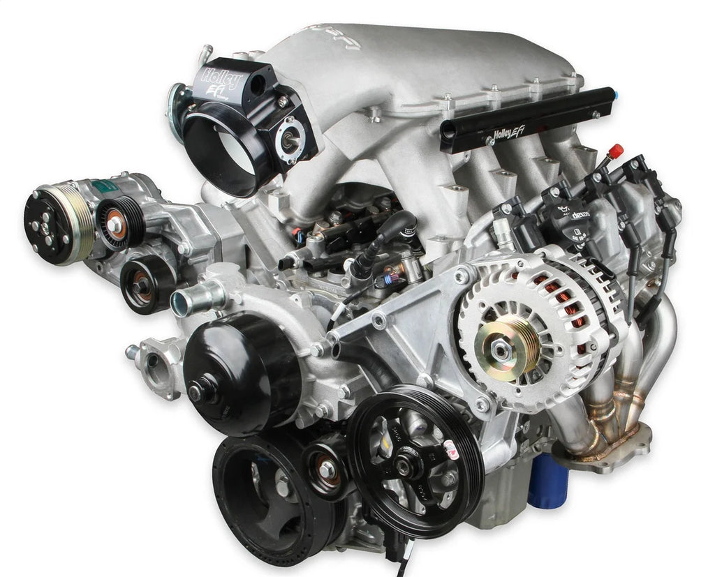 Holley w/ Alt, P/S, A/C, Water Pump, Belts, and Spacers 20-170 - Main Product View