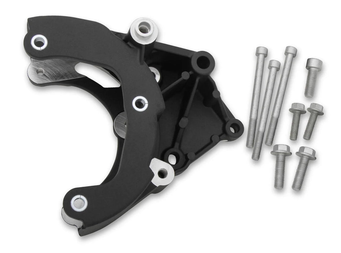 HolleyBlack LS A/C Accessory Drive Bracket20-133BK - Side View