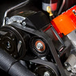 Load image into Gallery viewer, HolleyBlack LS A/C Accessory Drive Bracket20-133BK - Installation View
