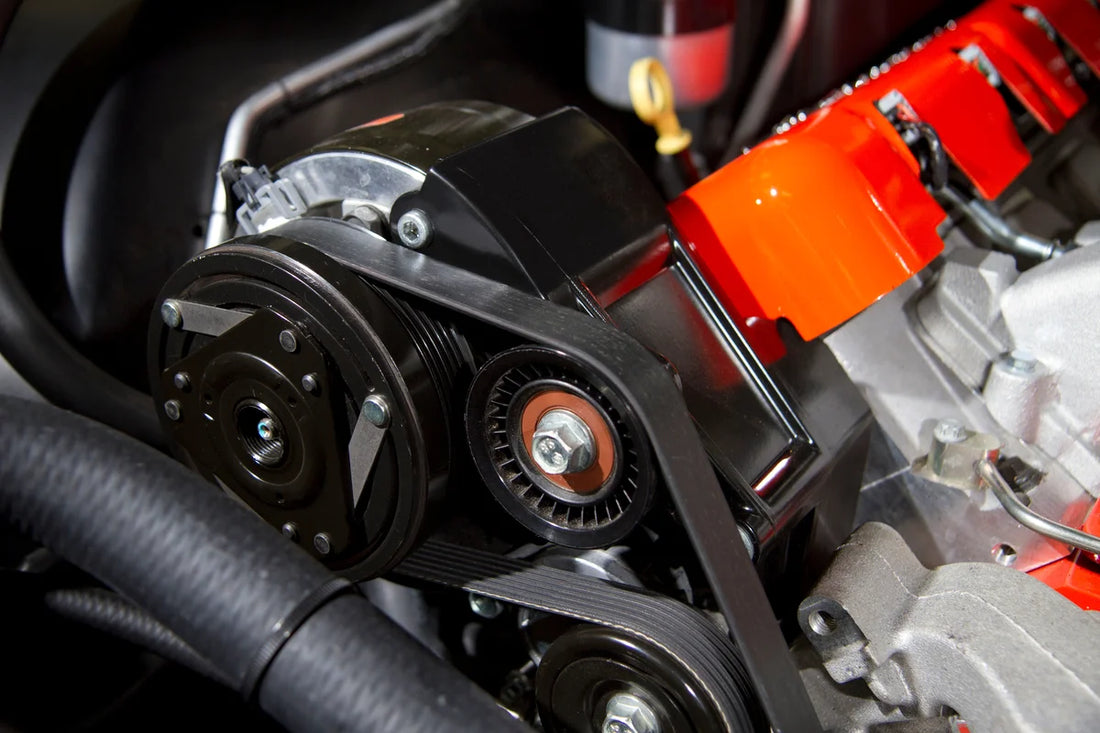 HolleyBlack LS A/C Accessory Drive Bracket20-133BK - Installation View