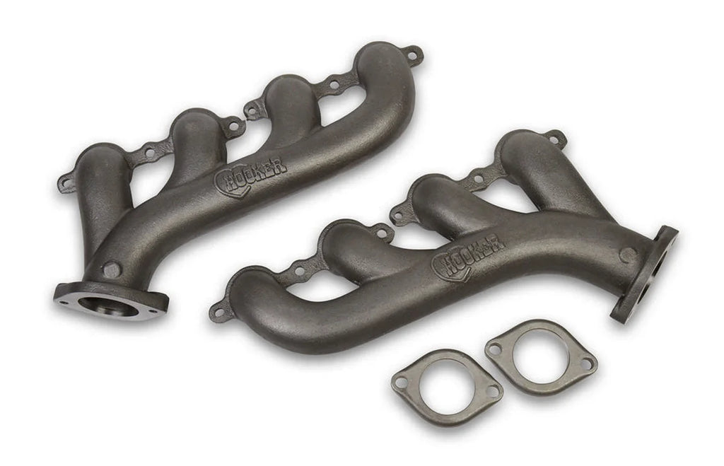 Hooker Cast Iron Exhaust Manifolds Raw Finish 8501HKR fits Gm LS