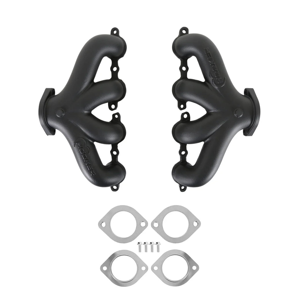 Hooker Exhaust Manifold Set - Center Dump 8504-3HKR fits Gm LS