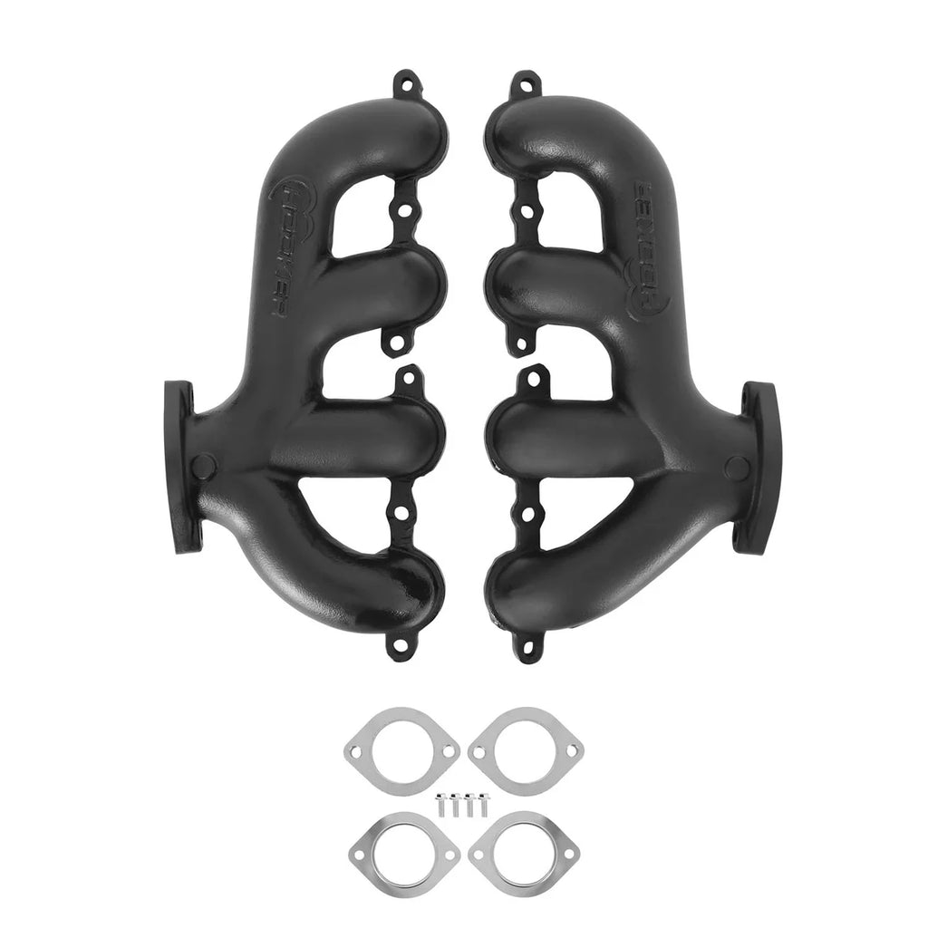 Hooker Exhaust Manifold Set Rear Dump 8505-3HKR fits Gm LS