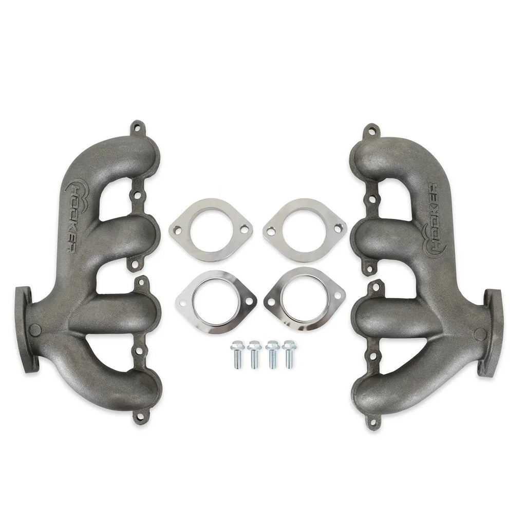 Hooker Exhaust Manifold Set Rear Dump 8505HKR fits Gm LS
