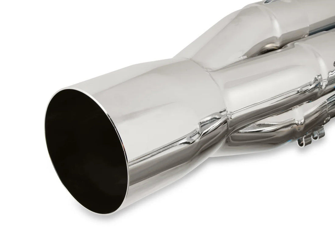 Hooker Hooker Racingheart 3-Step Dragster Headers - Chrome 2502-6HKR - Back View