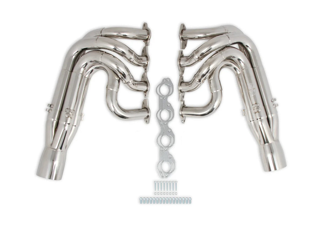 Hooker Hooker Racingheart 3-Step Dragster Headers - Polished 304 Stainless 2502-2HKR - Side View