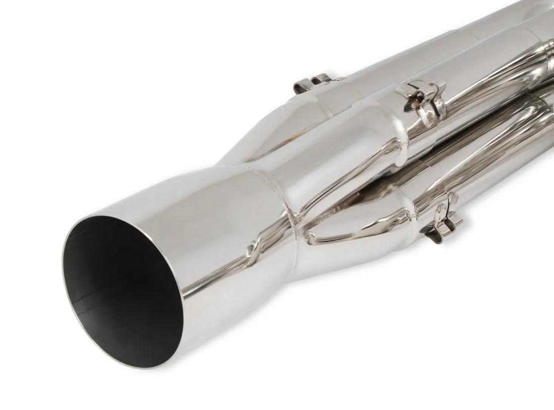 Hooker Hooker Racingheart 3-Step Dragster Headers - Polished 304 Stainless 2502-2HKR - Back View