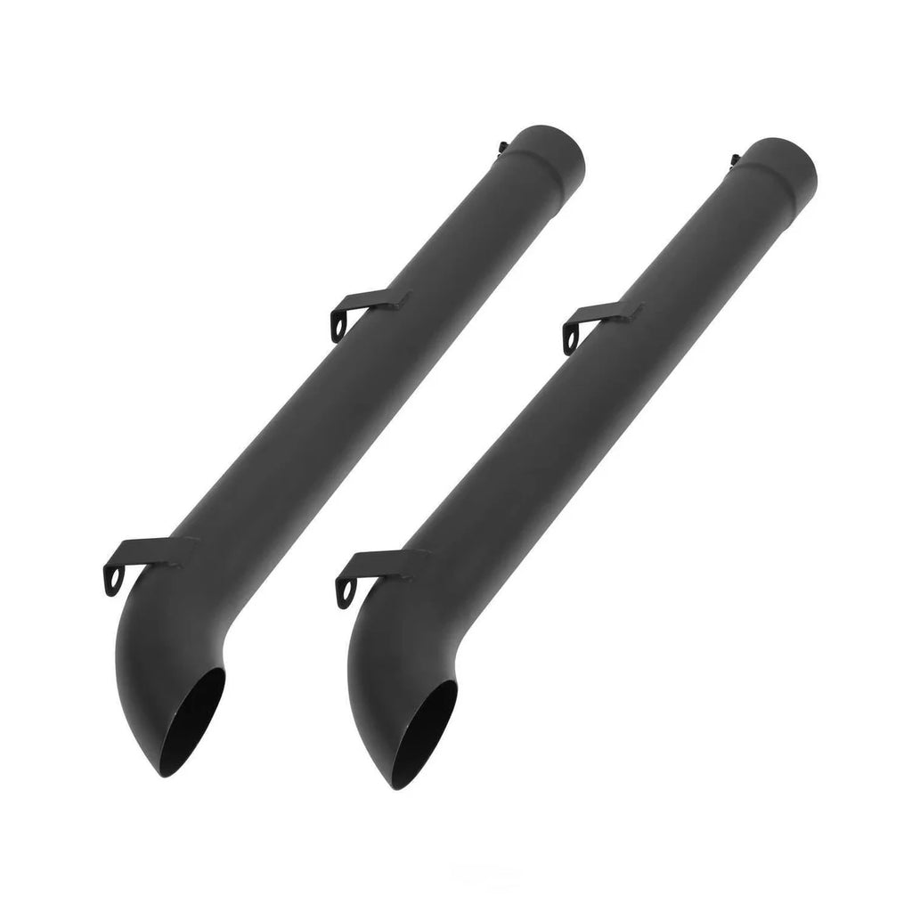 Hooker Sidemount Header Side Tube Black Finish 50735HKR fits 1963-1974 Chevrolet Corvette - Installation View