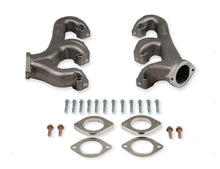 Load image into Gallery viewer, Hooker Small Block Chevy Universal Exhaust Manifolds, 2.5&quot; Collector, Natural Finish 8525HKR - Side View