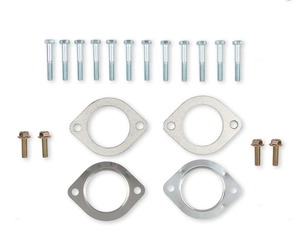 Hooker Small Block Chevy Universal Exhaust Manifolds, 2.5" Collector, Natural Finish 8525HKR - Additional View 7