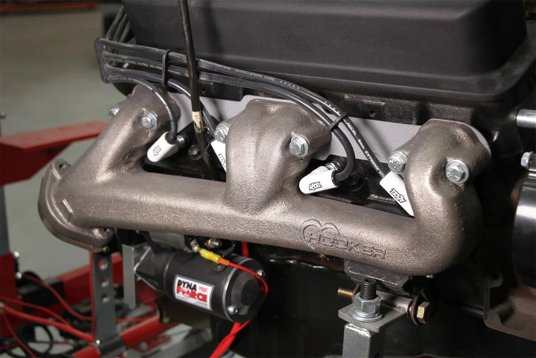 Hooker Small Block Chevy Universal Exhaust Manifolds, 2.5" Collector, Natural Finish 8525HKR - Additional View 16