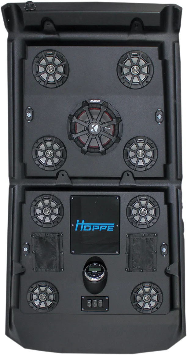 Hoppe Industries Audio Shade with 4 Speakers 1 Subwoofer - Polaris HPKT-0071A - Back View