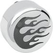 Load image into Gallery viewer, Horn Cover - Cross - Black DragSpecialties 76705M - Side View