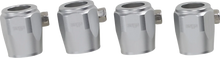 Load image into Gallery viewer, Hose Finishers - Black - 4-Pack Jagg Oil Coolers 22-JHF06-BK-4 - Side View