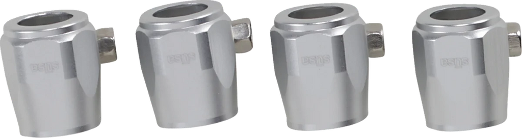 Hose Finishers - Silver - 4-Pack Jagg Oil Coolers 22-JHF06-SL-4 - Main Product View
