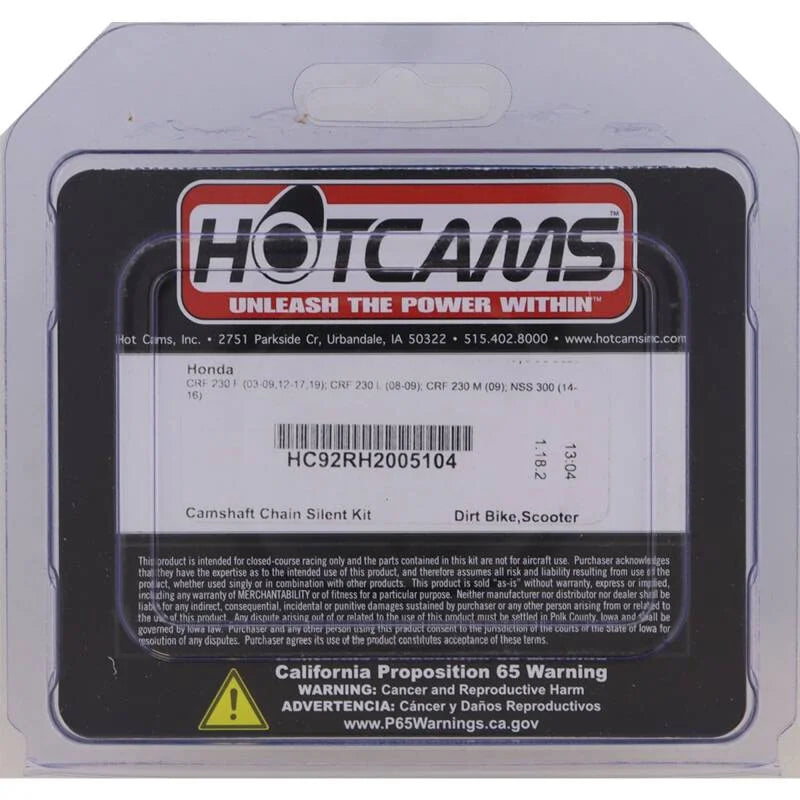 Hot Cams 03-09/12-17/2019 CRF 230 F/08-09 CRF 230 L Camshaft Chain Silent Kit - Side View