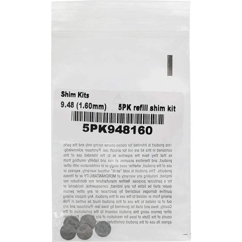 Hot Cams 04-08 400 DVX/02-16 CRF 450 R 1.600mm Shim Kit - 5 Pack - Side View