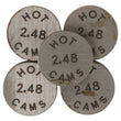 Load image into Gallery viewer, Hot Cams Shim Kits 2.440mm Thickness - 5 Pack - Side View