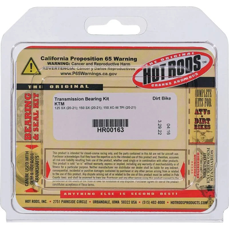 Hot Rods 20-21 KTM 125 SX 125cc Transmission Bearing Kit - Main Product View