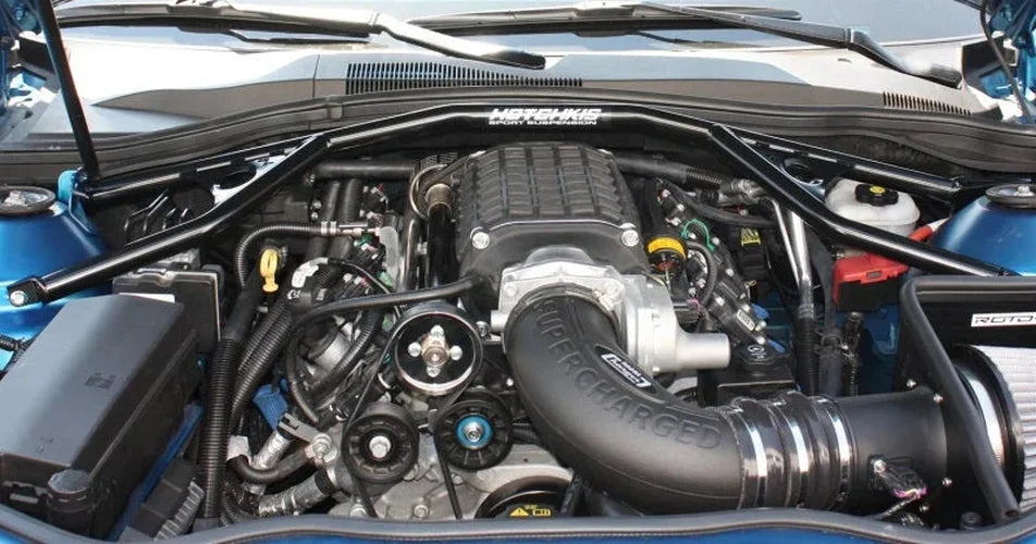Hotchkis 10+ Camaro / 11 Camaro Convertible Chassis Max Strut Tower Brace - Installation View