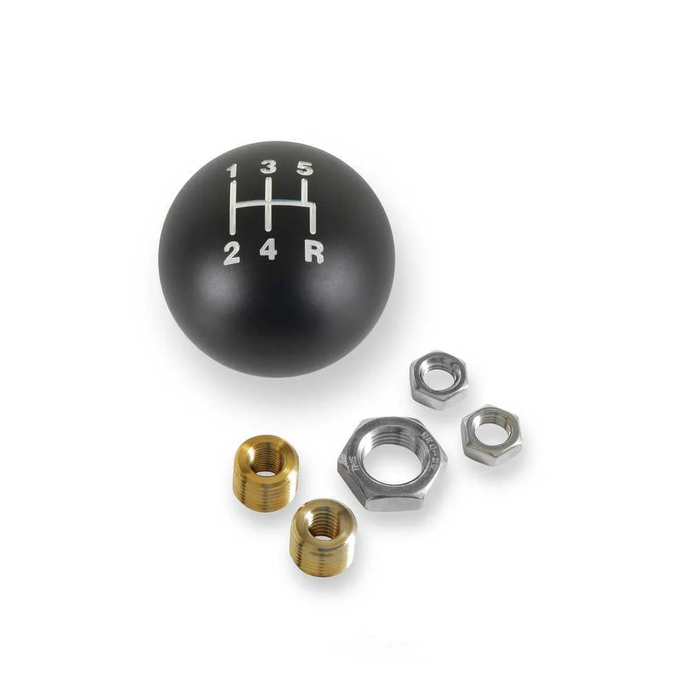 Hurst Billet Shift Knob - 5-Speed Pattern - Matte Black 163500HST - Back View