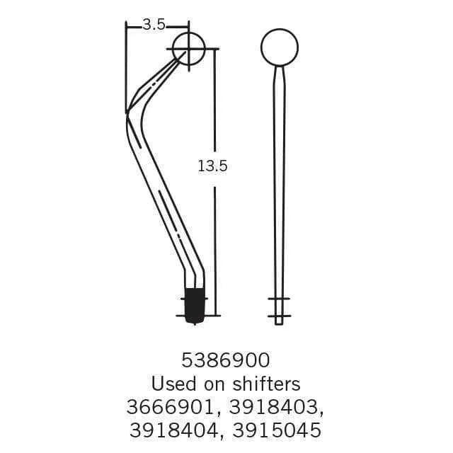 Hurst Competition/Plus Shifter Stick - Chrome 5386900 - Additional View 6