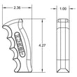 Load image into Gallery viewer, Hurst Hurst Billet/Plus Universal Pistol Grip Shift Handle 1536010 - Installation Diagram