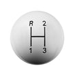 Load image into Gallery viewer, Hurst Hurst Shift Knob - 3-Speed - White 1637624 - Side View