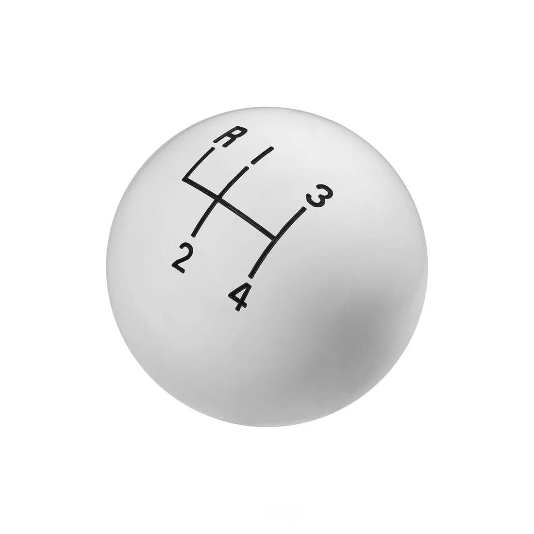 Hurst Shift Knob - 4-Speed Pattern - White 1630002 - Detail View