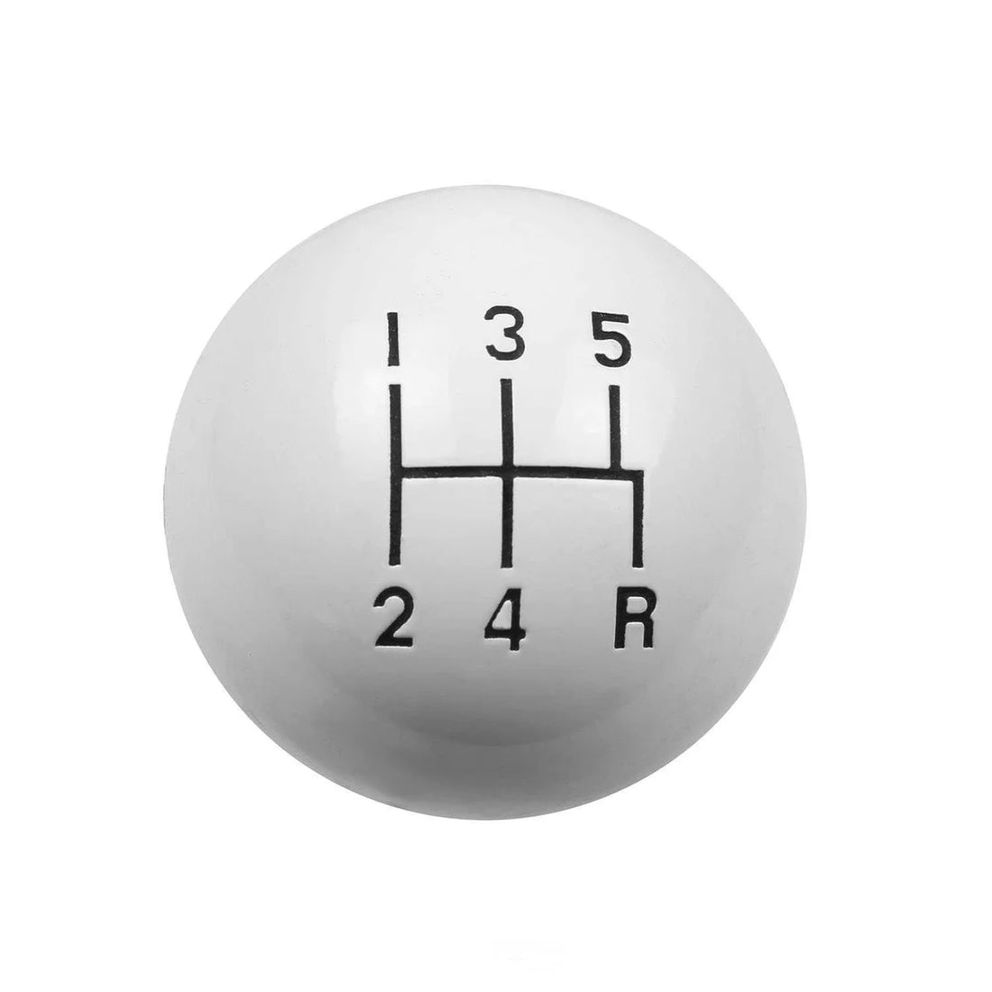 Hurst Shift Knob - 5-Speed Pattern - White 1630025 - Side View
