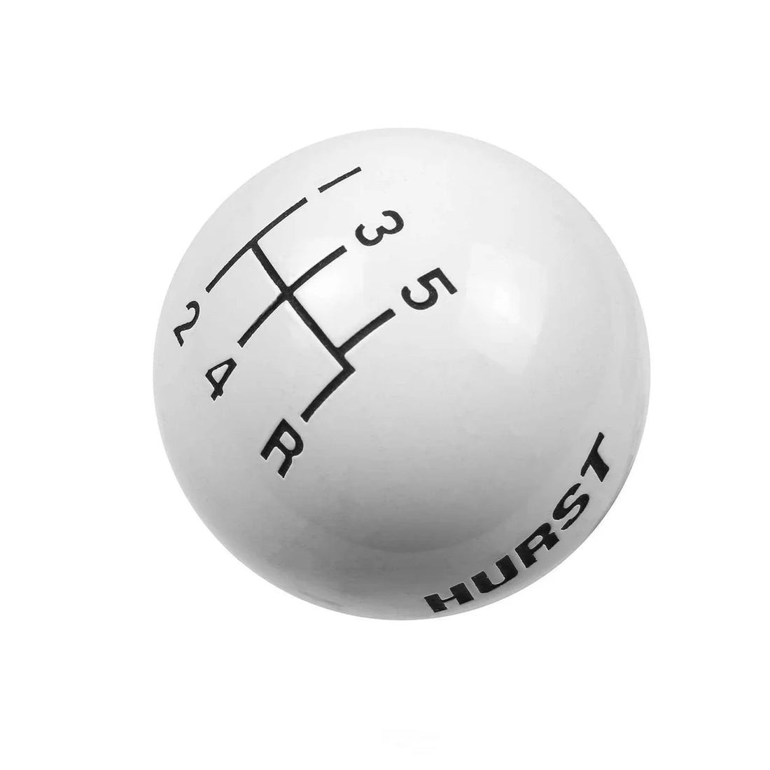 Hurst Shift Knob - 5-Speed Pattern - White 1630025 - Detail View