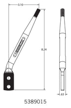Load image into Gallery viewer, Hurst Shifter Stick - Round Bar - Chrome 5389015 - Back View