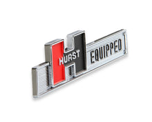 Load image into Gallery viewer, HurstChrome plated ABS plastic with red and black logo.1361000 - Side View