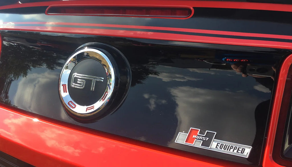 HurstChrome plated ABS plastic with red and black logo.1361000 - Additional View 5