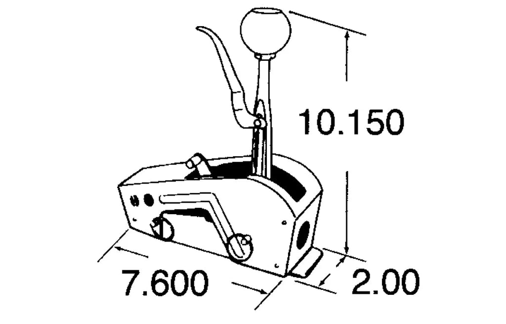 HurstGM TH250, TH350, TH375 and TH400 automatic transmissions with Forward valve body3160006 - Installation Diagram