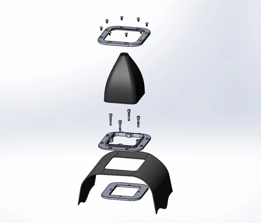 HurstHurst Billet Shifter Boot and Bezel - Rectangular - Polished Finish115000HST - Additional View 6