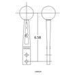 Load image into Gallery viewer, HurstHurst Billet/Plus Shifter Stick - Black/Machined5389020 - Side View