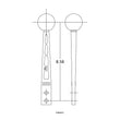 Load image into Gallery viewer, HurstHurst Billet/Plus Shifter Stick - Black/Machined5389021 - Detail View