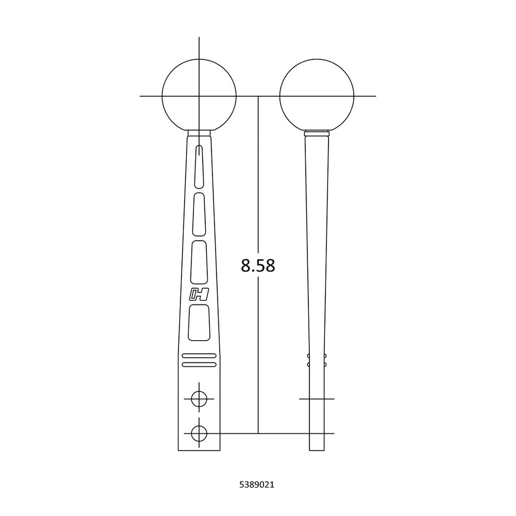 HurstHurst Billet/Plus Shifter Stick - Black/Machined5389021 - Detail View