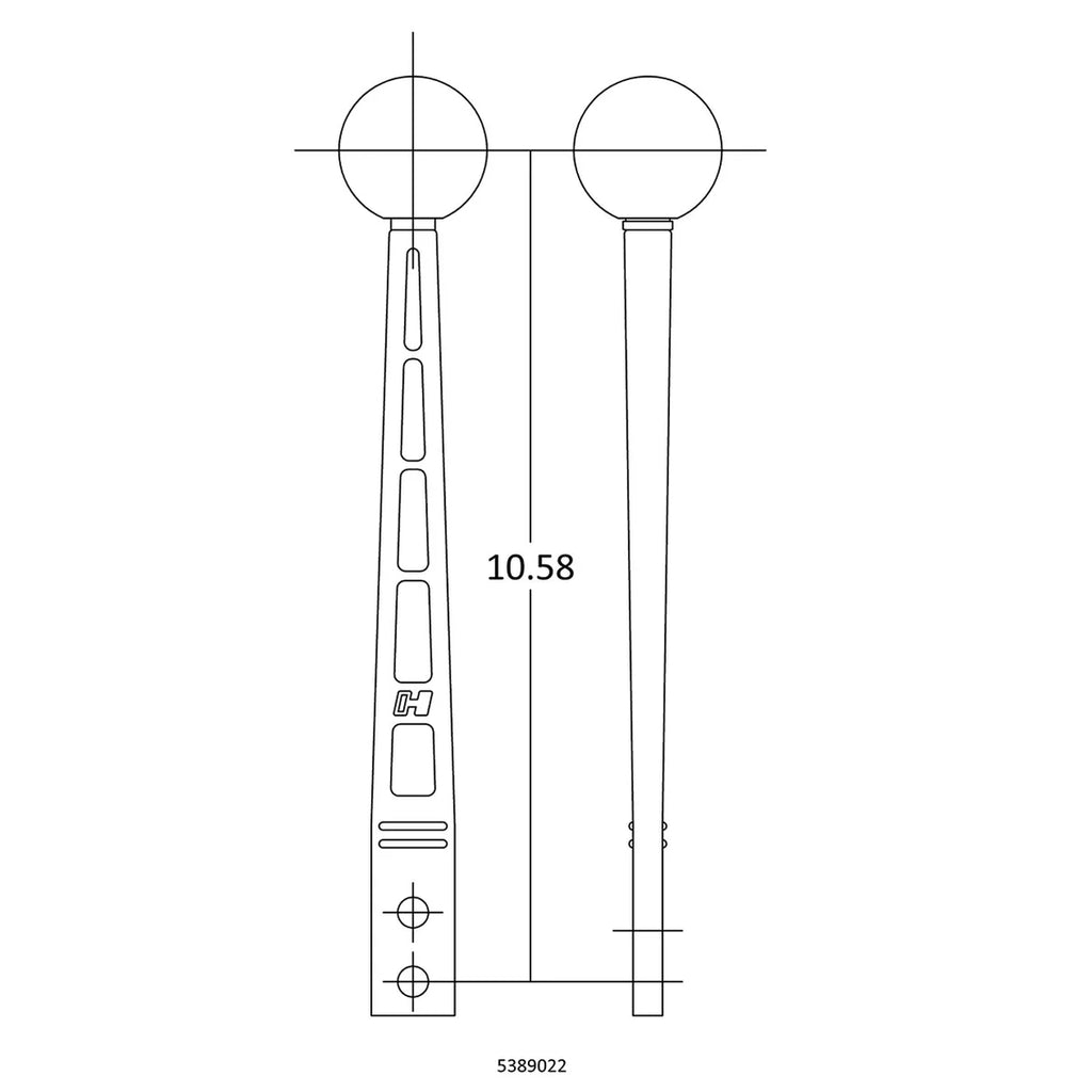 HurstHurst Billet/Plus Shifter Stick - Black/Machined5389022 - Detail View
