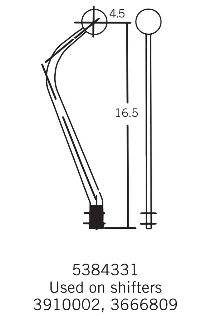 HurstHurst Competition/Plus 4-Speed Shifter - GM3910002 - Installation Diagram