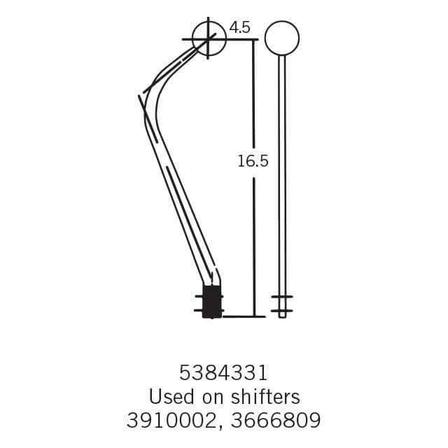 HurstHurst Competition/Plus Shifter Stick - Chrome5384331 - Additional View 6