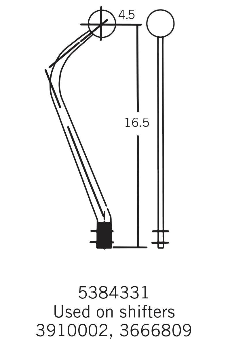 HurstHurst Mastershift 3-speed Manual Shifter - Ford/GM Trucks3666809 - Installation Diagram