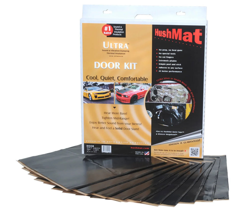 Hushmat Ultra Door Kit- 10 pc 12in.x12in. Black 10200