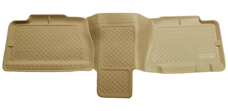 Husky Liners 01-06 Chevy Suburban/Yukon XL/Denali XL Classic Style 2nd Row Tan Floor Liners - Main Product View