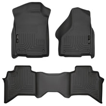 Load image into Gallery viewer, Husky Liners 03-08 Dodge Ram 1500/2500/3500 Quad Cab WeatherBeater Combo Black Floor Liners - Main Product View