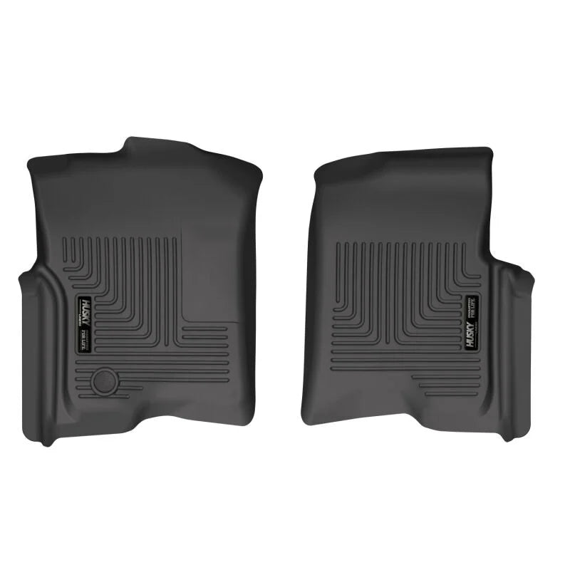 Husky Liners 04-08 Ford f-150 SuperCrew Cab WeatherBeater Front Floor Liner (Black) - Main Product View