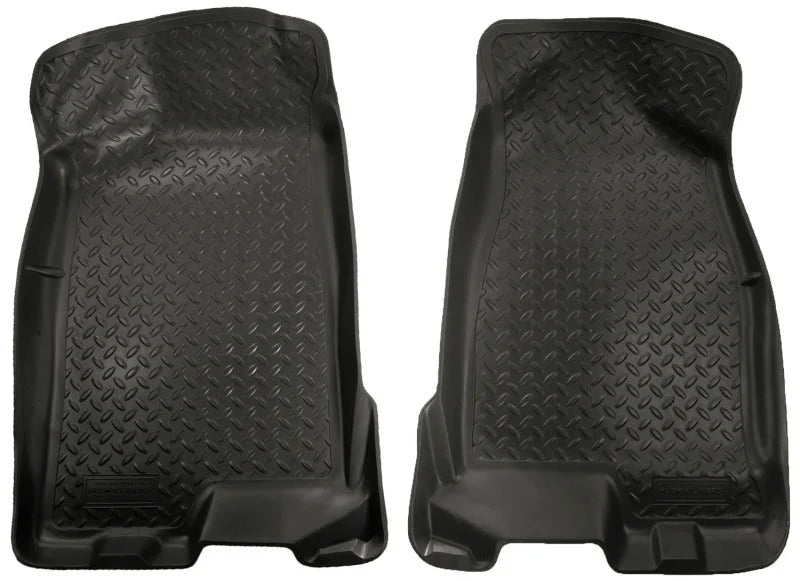 Husky Liners 04-12 Chevy Colorado/GMC Canyon Crew Cab Classic Style Black Floor Liners - Main Product View